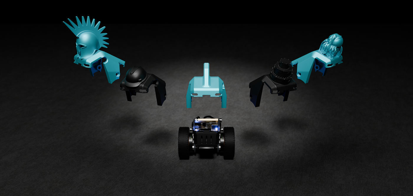 Different robot body customization options